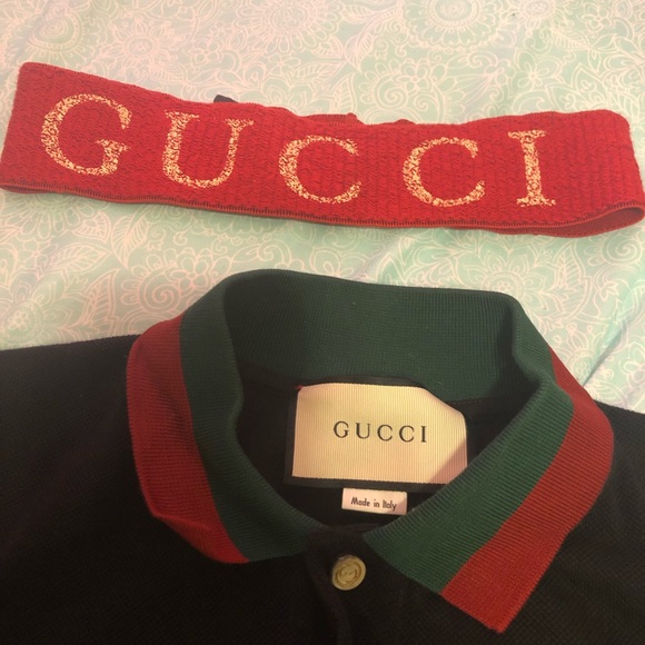 Authentic Gucci shirt and headband combo - Picture 2 of 2